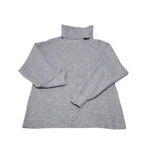 Free People Turtleneck Sweater Women's Softly Structured Tunic Gray‎ Size S